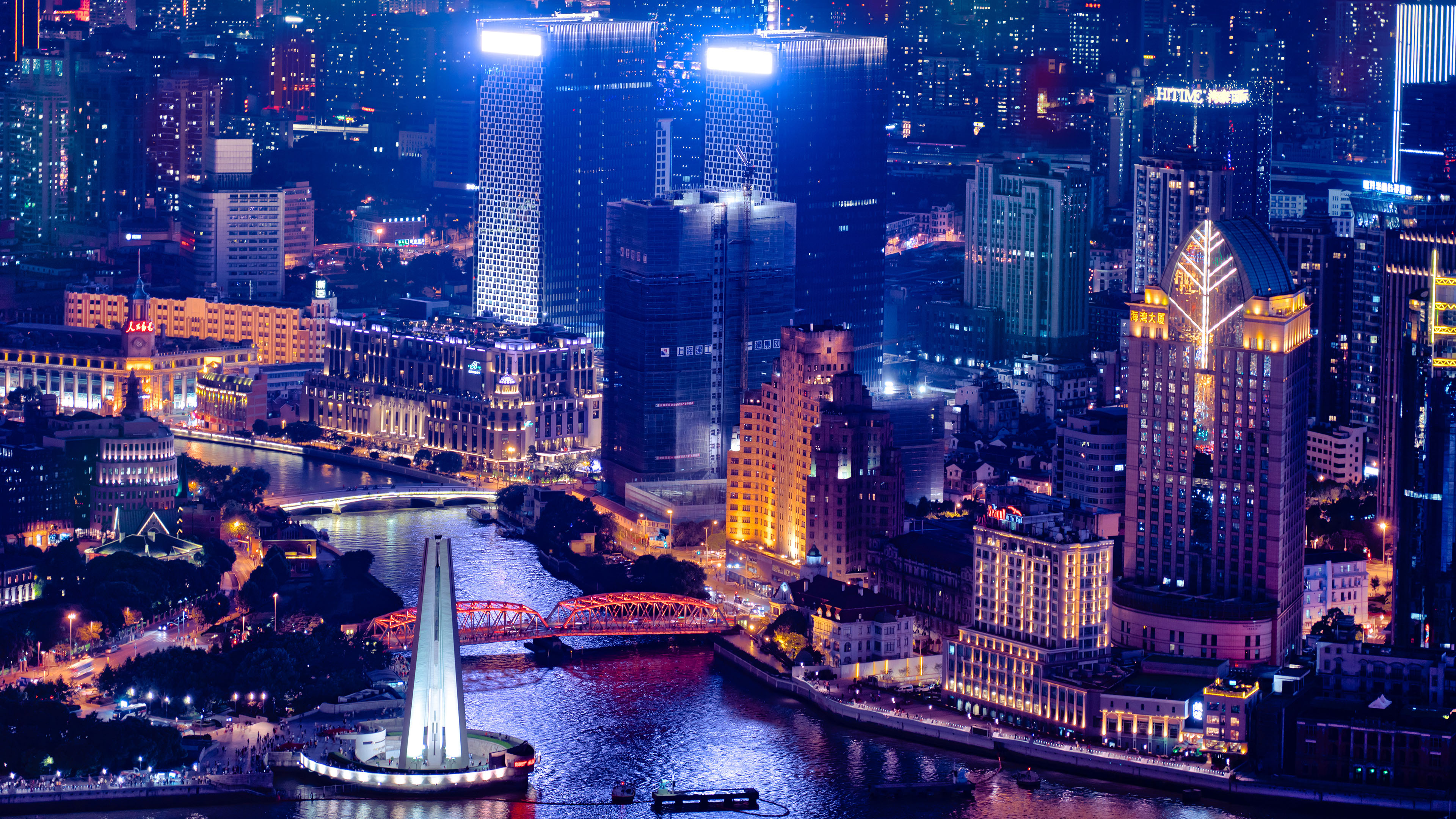 城市夜景图片 上海壁纸下载 都市高清大图 东方明珠高清图片壁纸 我爱图片网