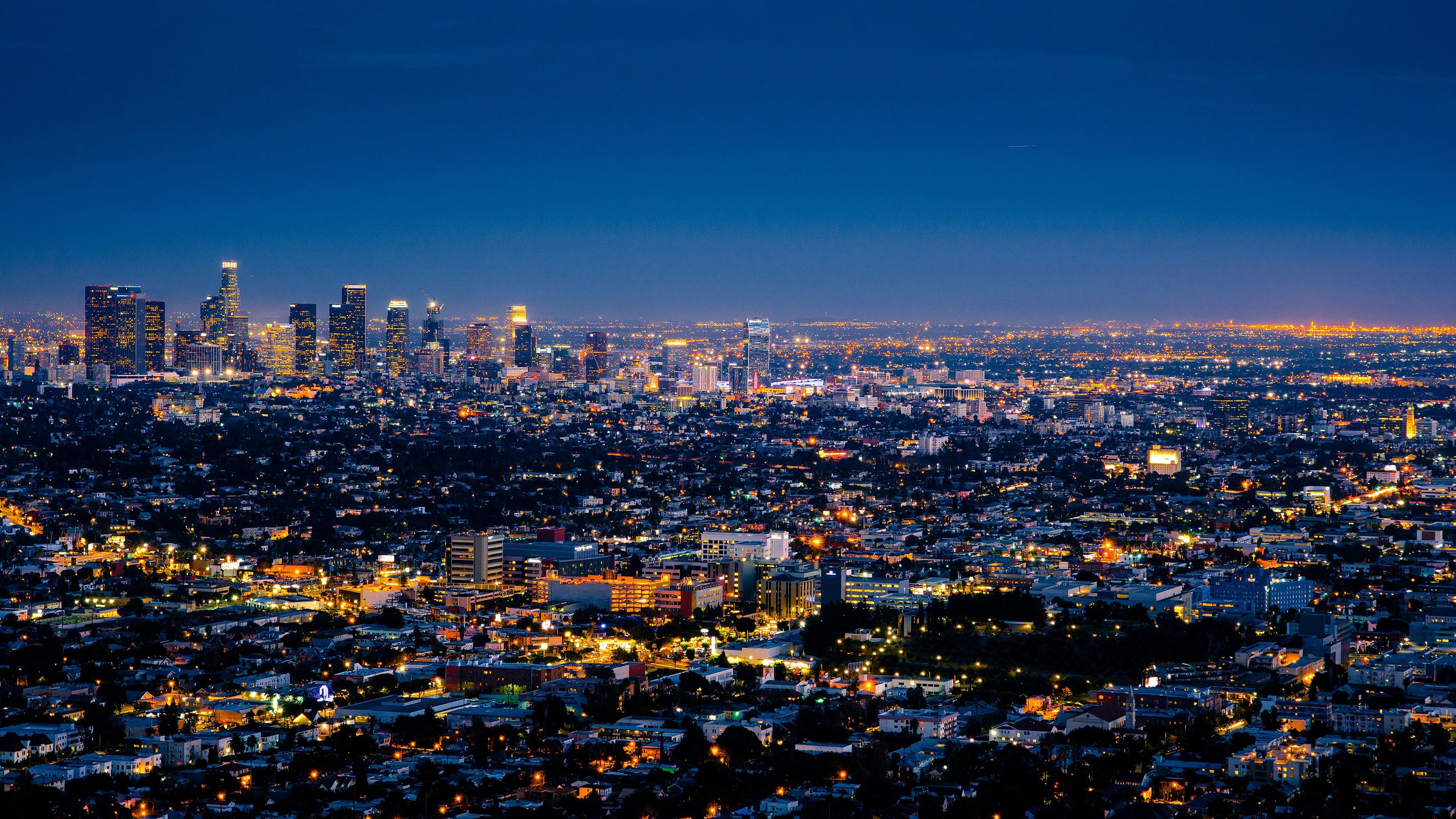 城市夜景图片_洛杉矶高清壁纸图片下载