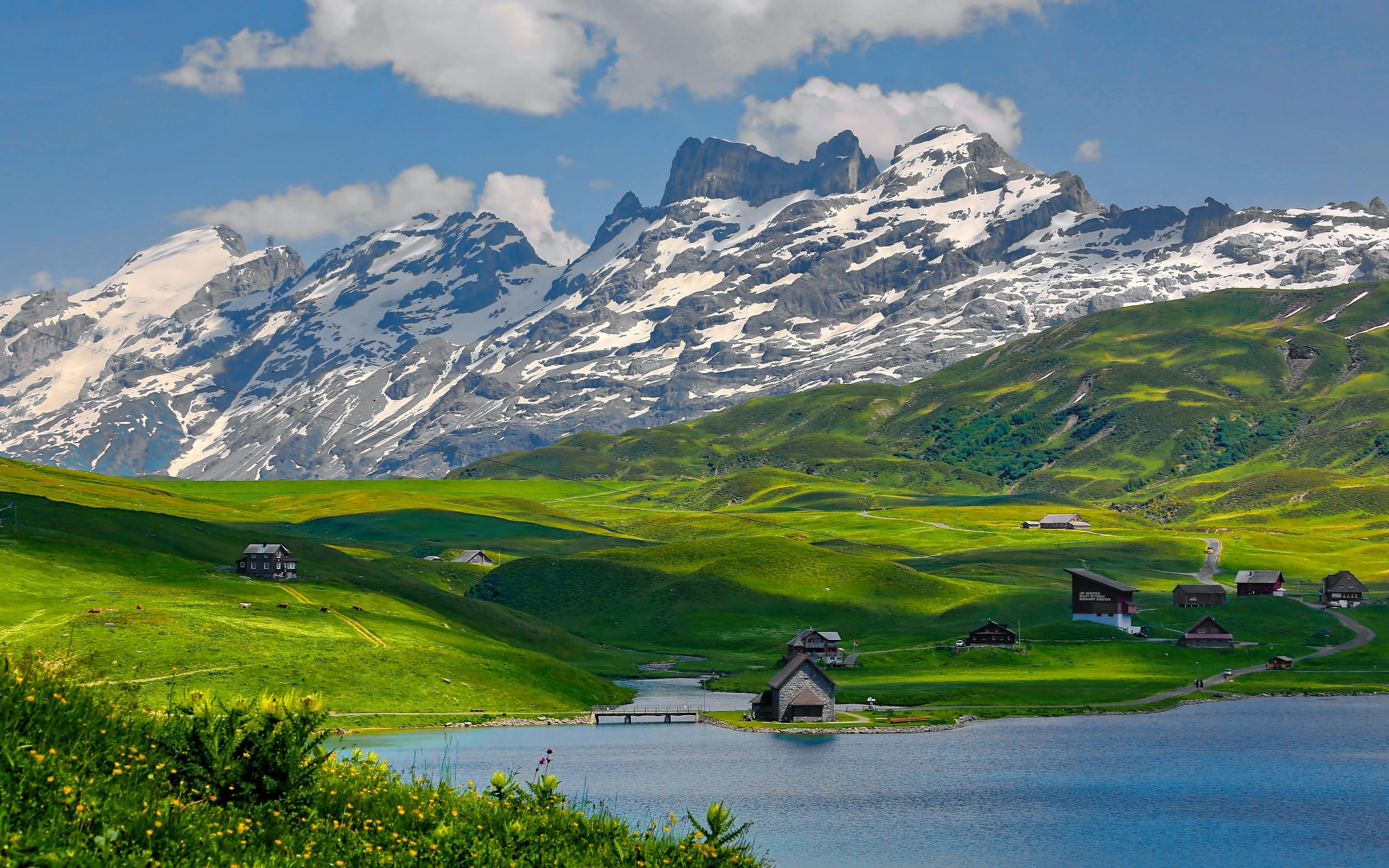瑞士风行图片_雪山高清壁纸图片下载
