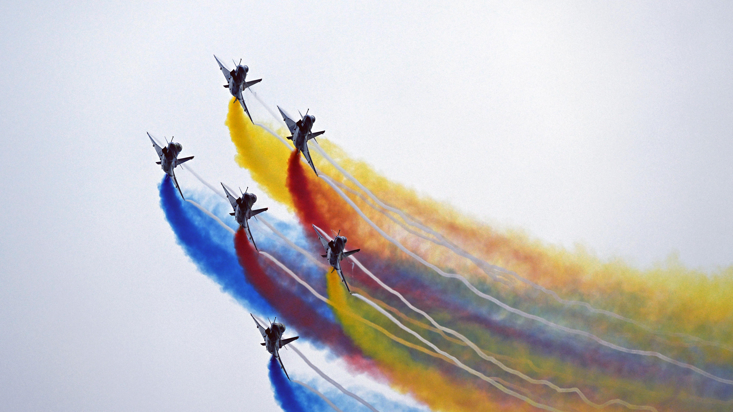 中国空军图片_飞机壁纸下载_彩虹高清图片壁纸